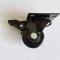 50mm Wheel 70mm Height Light Duty Black Nylon High Load 150KG Plate Swivel Furniture Sofa Caster Wheel